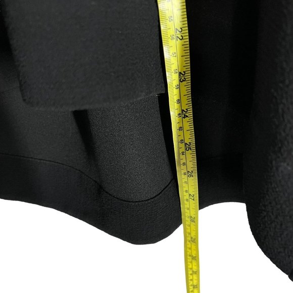 Madewell Black Leather Trim Tailored Tee Short Sleeve Top Small - Picture 5 of 6